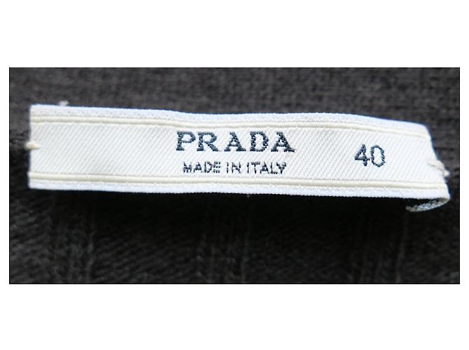 Prada Cardigan canelado dourado Spring 2004 - vista 6