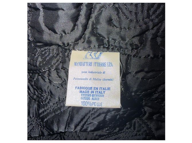 Gianni Versace Versace Versus Lederjacke mit Pelzkragen Schwarz - Ansicht 7