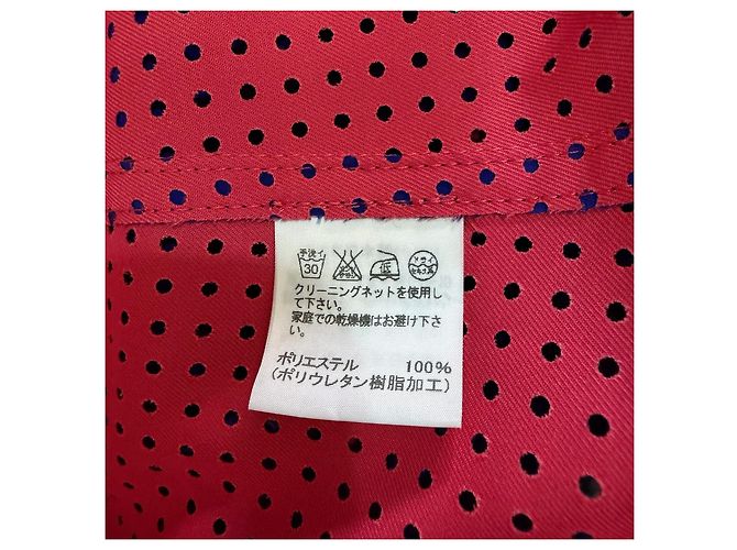 Issey Miyake Gabardina con corte láser Roja Azul - vista 12