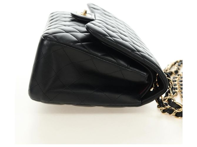 Chanel Timeless - Classic Double Flap Leather Jumbo Nero - vista 4