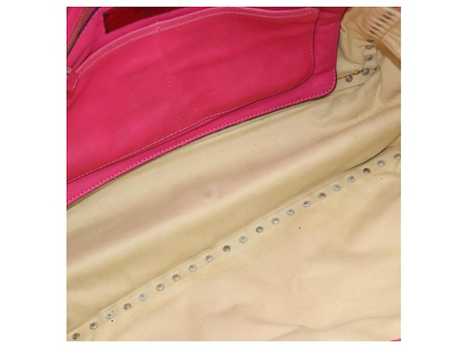 Tote Valentino Garavani Rockstud in pelle texturizzata Medium Rosa - vista 5
