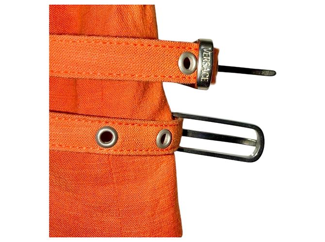 Gianni Versace Bondage-Jacke Orange - Ansicht 14