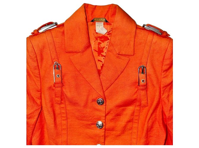 Gianni Versace Bondage-Jacke Orange - Ansicht 3