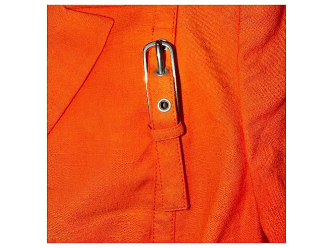 Gianni Versace Bondage-Jacke Orange - Ansicht 4