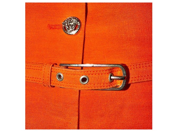 Gianni Versace Bondage-Jacke Orange - Ansicht 5