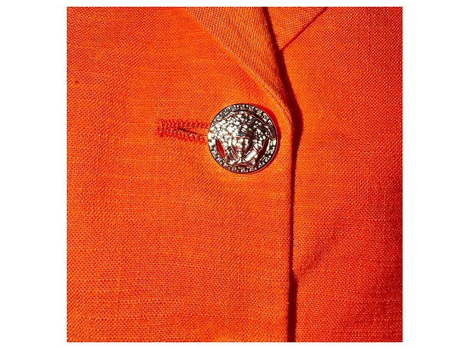 Gianni Versace Bondage-Jacke Orange - Ansicht 7