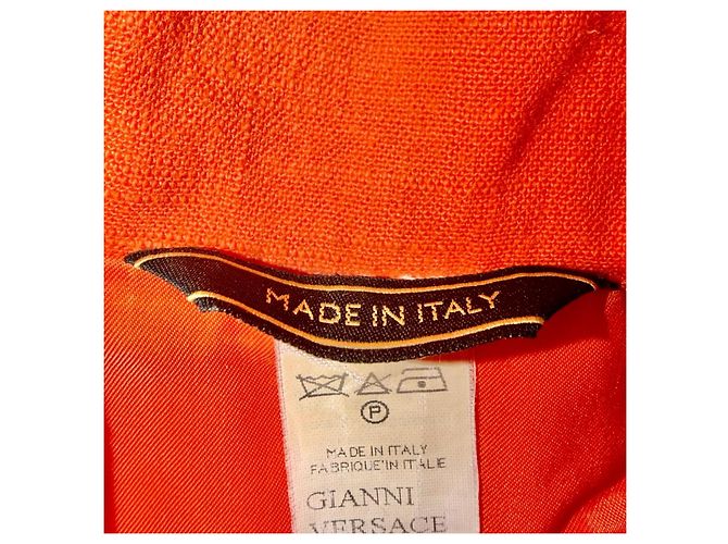 Gianni Versace Bondage-Jacke Orange - Ansicht 8