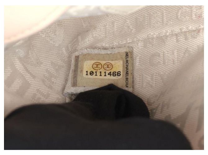 Chanel Borsa Flap Stampa Floreale Bianco Beige Grigio - vista 3