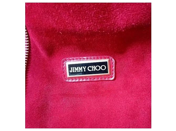 Jimmy Choo Borsa Hobo in pelle e scamosciato rosso - vista 5