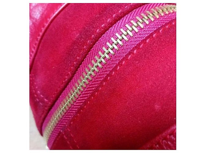 Jimmy Choo Borsa Hobo in pelle e scamosciato rosso - vista 9