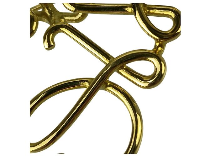 Spilla Anagram in metallo dorato Loewe D'oro - vista 4