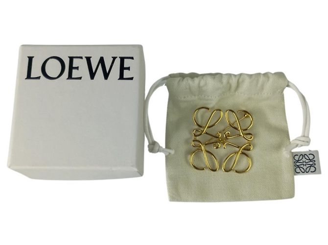 Spilla Anagram in metallo dorato Loewe D'oro - vista 6