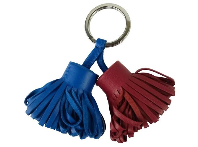 Hermès Portachiavi Hermes Carmen Unodos Rosso Blu - vista 3