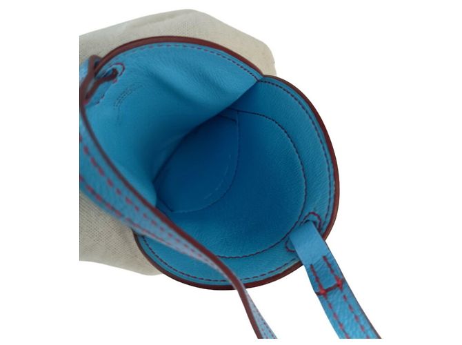 Hermès Borsa a tracolla per smartphone Hermes In the Loop To Go PM Blu - vista 6