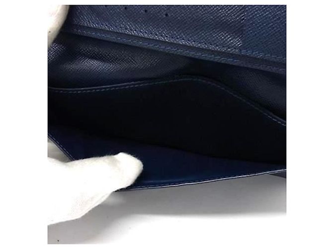 Louis Vuitton Ocean Leather Bi-fold Bill Wallet Blue - view 4