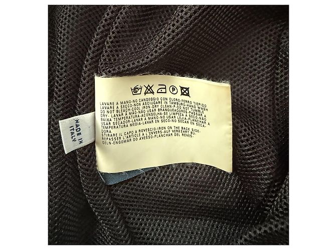 Chaqueta corta de seda Armani Jeans con ribete rojo Negro - vista 8