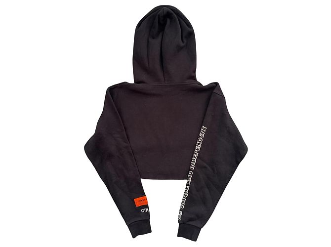 Heron Preston Sudadera corta con capucha Negro - vista 2