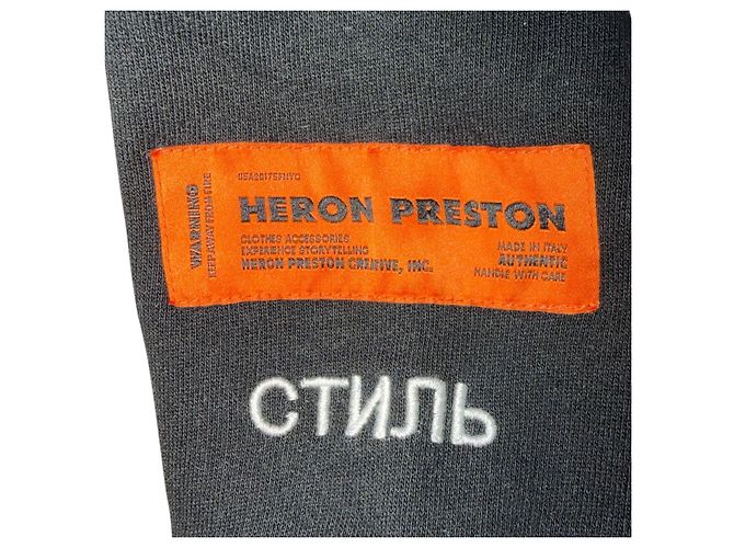 Heron Preston Sudadera corta con capucha Negro - vista 7