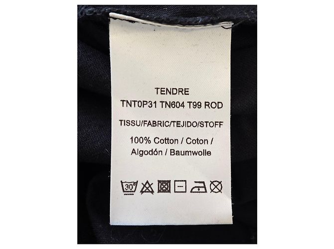 Camiseta Tara Jarmon negra de algodón con gráfico de París Negro - vista 4