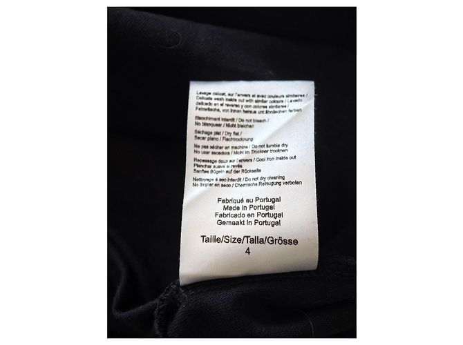 Camiseta Tara Jarmon negra de algodón con gráfico de París Negro - vista 5