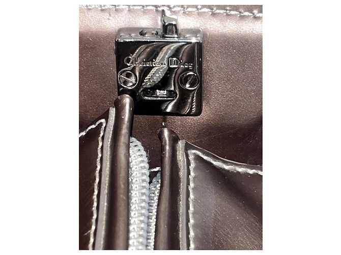 Christian Dior Borsa Tote in Pelle Marrone Scuro - vista 11