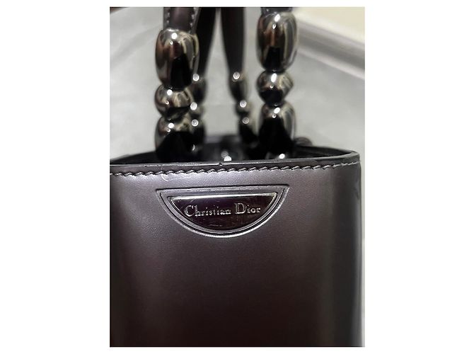 Christian Dior Borsa Tote in Pelle Marrone Scuro - vista 12