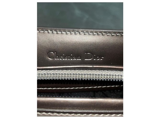 Christian Dior Borsa Tote in Pelle Marrone Scuro - vista 17
