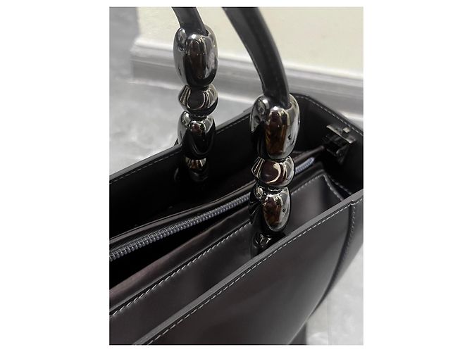 Christian Dior Borsa Tote in Pelle Marrone Scuro - vista 20