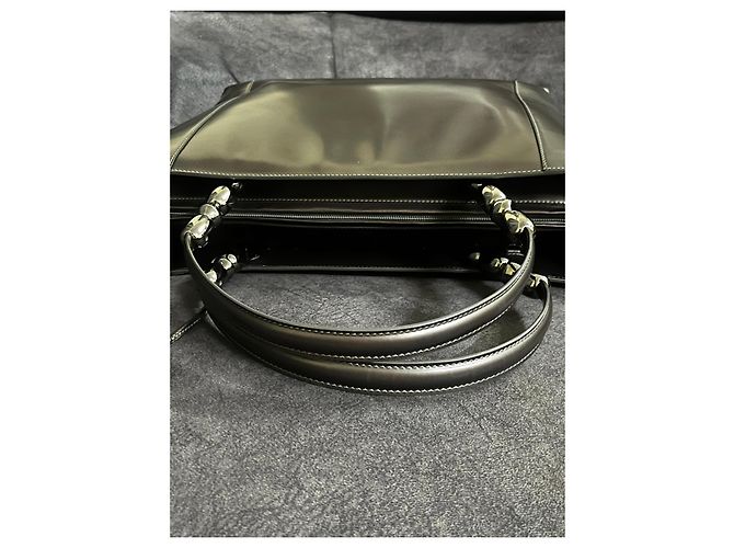 Christian Dior Borsa Tote in Pelle Marrone Scuro - vista 7