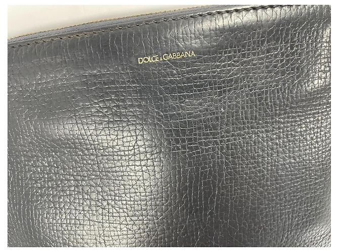 Dolce & Gabbana Clutch in pelle uomo Grigio - vista 3