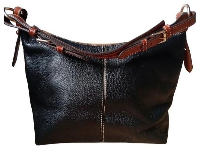 Dooney & Bourke Borsa a tracolla in pelle martellata nera Nero - vista 4