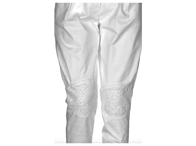 Autre Marque Pantalones Scervino Street blancos de algodón y encaje - vista 2
