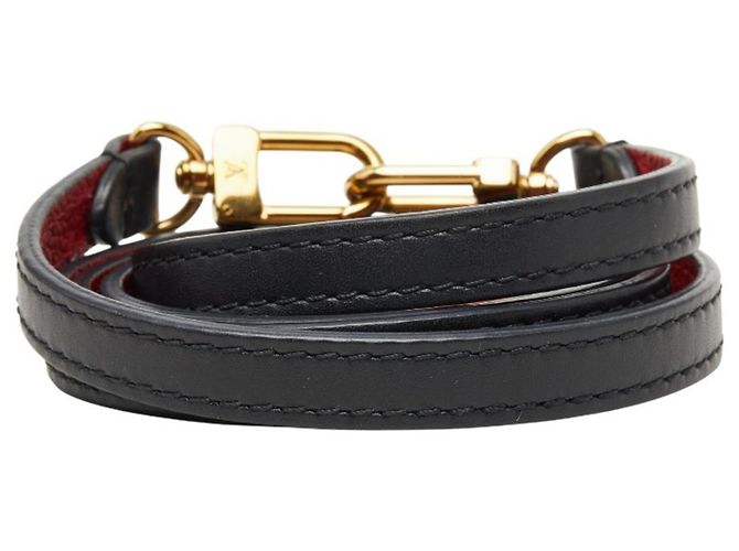 Tracolla in pelle blu navy Louis Vuitton - vista 3