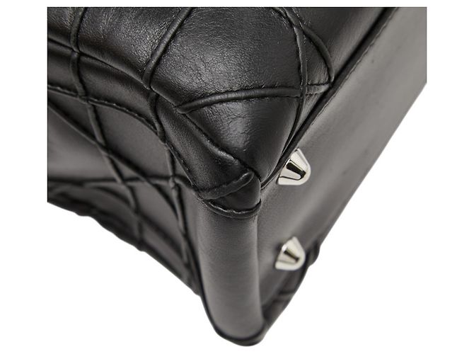 Borsa Christian Dior Cannage Granville Chain Nero - vista 7