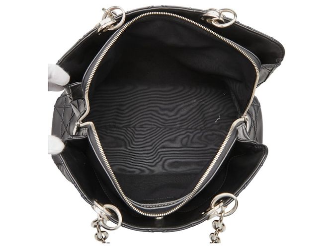 Borsa Christian Dior Cannage Granville Chain Nero - vista 9