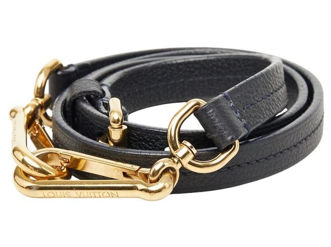 Tracolla in pelle blu navy Louis Vuitton - vista 2
