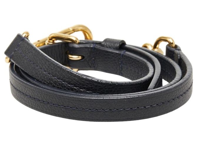 Tracolla in pelle blu navy Louis Vuitton - vista 3