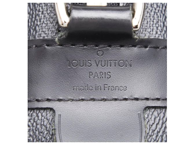 Borsa Business Louis Vuitton Damier Graphite Voyage GM Marrone Nero - vista 13