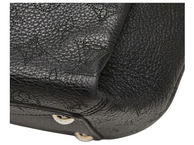 Borsa Louis Vuitton Monogram Mahina Babylon PM Nero - vista 4