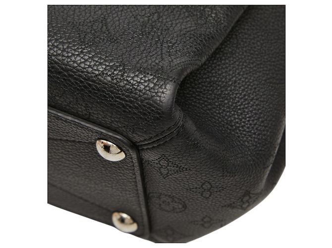 Borsa Louis Vuitton Monogram Mahina Babylon PM Nero - vista 6