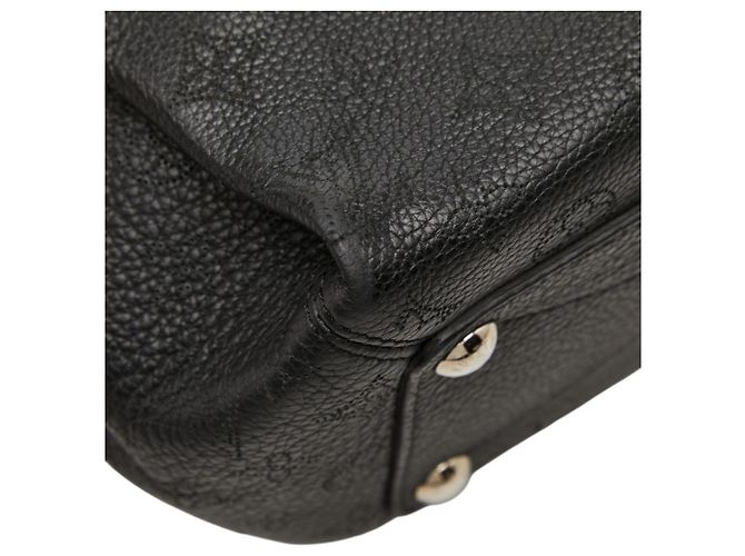 Borsa Louis Vuitton Monogram Mahina Babylon PM Nero - vista 7