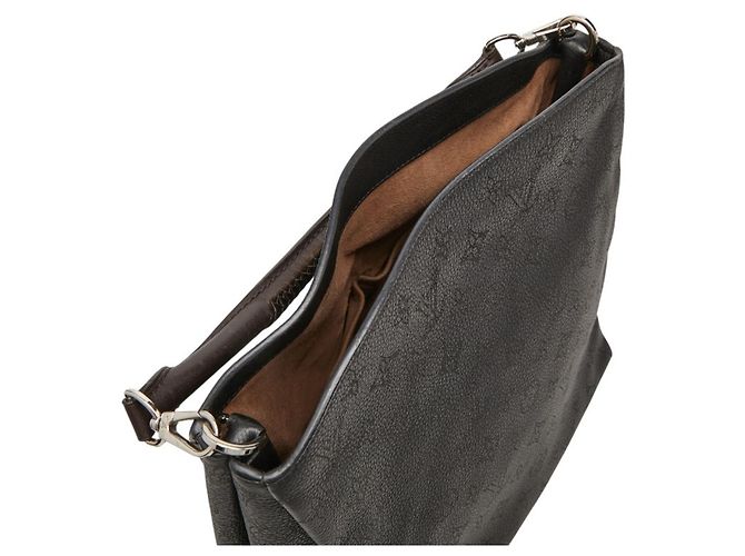 Borsa Louis Vuitton Monogram Mahina Babylon PM Nero - vista 8