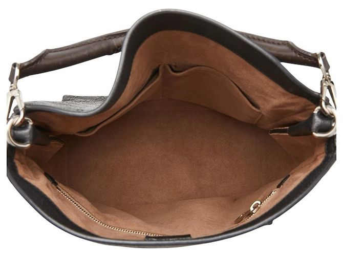 Borsa Louis Vuitton Monogram Mahina Babylon PM Nero - vista 9
