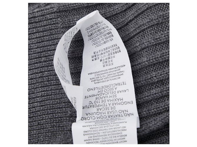 Sciarpa in maglia a coste con logo Gucci Marrone - vista 6