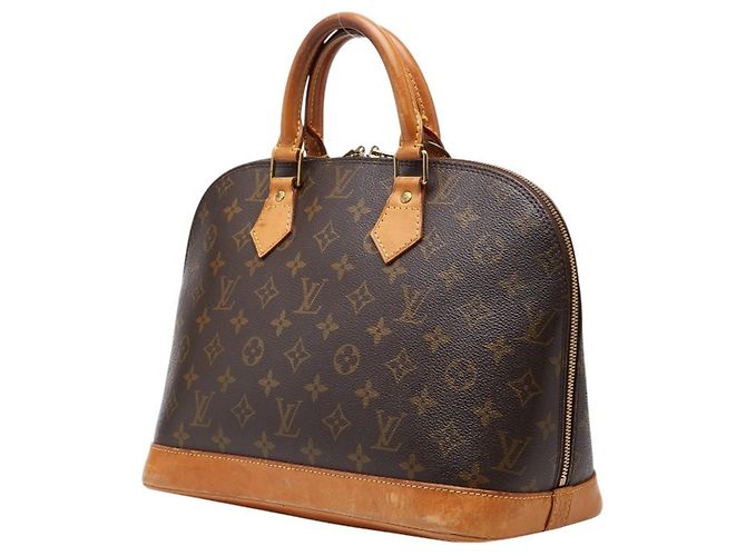 Borsa Louis Vuitton Monogram Alma PM Marrone - vista 2