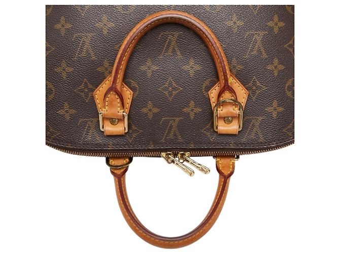 Borsa Louis Vuitton Monogram Alma PM Marrone - vista 4
