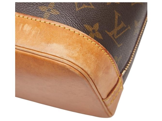 Borsa Louis Vuitton Monogram Alma PM Marrone - vista 8