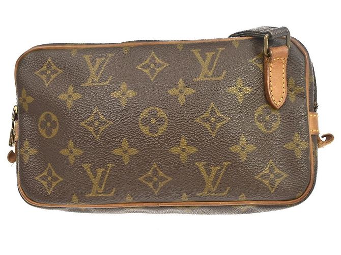 Louis Vuitton Pochette Marly Bandouliere Monogram Canvas medium Marron - vue 2