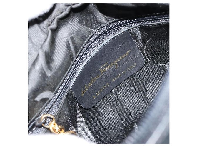 Salvatore Ferragamo Vala Leather Blu navy - vista 6
