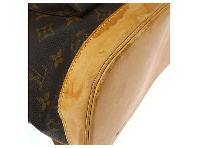 Louis Vuitton Vintage Montsouris Monogram Canvas GM Marron - vue 7